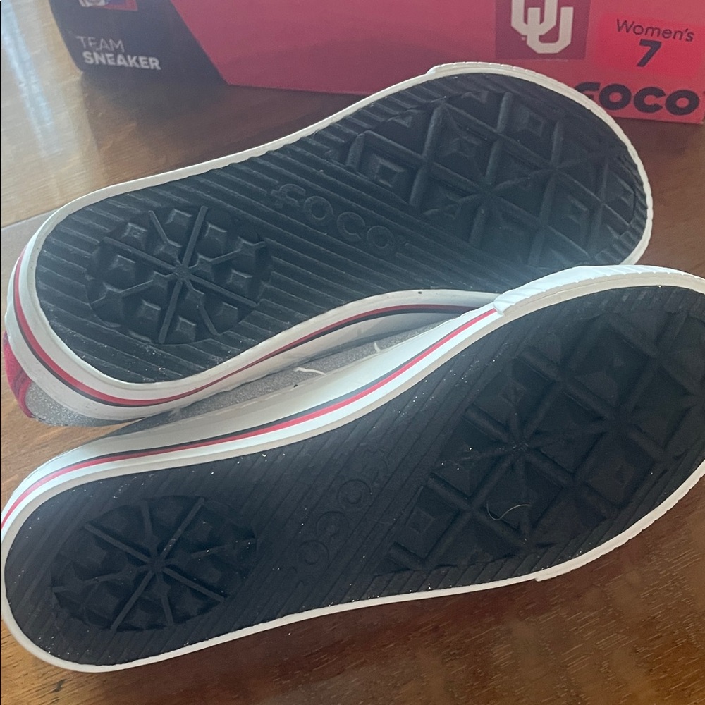Ladies OU FOCO  Sneakers glitter sz 7 - Picture 4 of 6